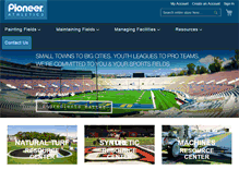 Tablet Screenshot of pioneerathletics.com